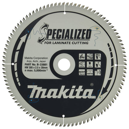 Afbeelding Makita zaagb laminaat305x30x2,5 96t5g B-33881