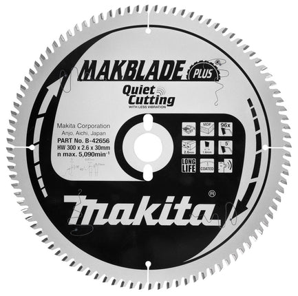 Afbeelding Makita zaagb mdf 300x30x2.6 96t 5g B-42656