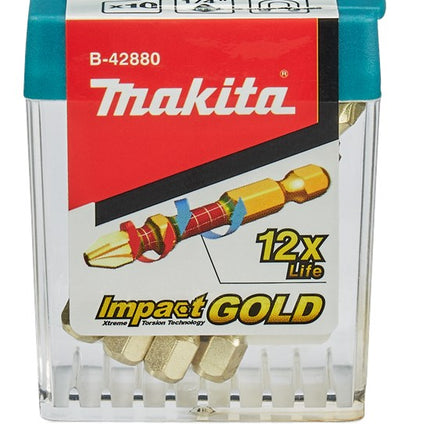 Afbeelding Makita xtt slagschroefbit pz2x50mm B-42880-10