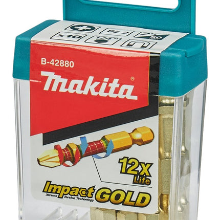 Afbeelding Makita xtt slagschroefbit pz2x50mm B-42880-10