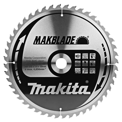 Afbeelding Makita zaagb 315x30x2.8 48t 10g B-46187