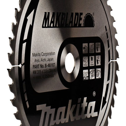 Afbeelding Makita zaagb 315x30x2.8 48t 10g B-46187