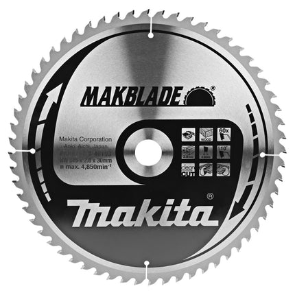 Afbeelding Makita zaagb 315x30x2.8 60t 10g B-46193