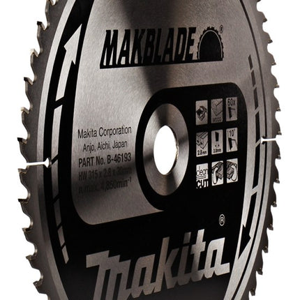 Afbeelding Makita zaagb 315x30x2.8 60t 10g B-46193