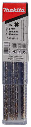 Afbeelding Makita p2s: sds-plus boor 5x160mm10st B-46501-10