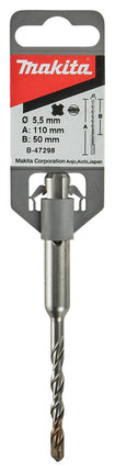 Afbeelding Makita p2s: sds-plus boor 5,5x110mm B-47298