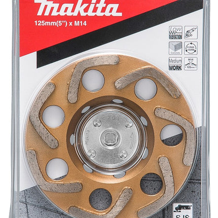 Afbeelding Makita komschijf diam waai 125mm m14 B-48555