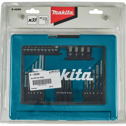 Afbeelding Makita boor/bit set 33-delig B-49389