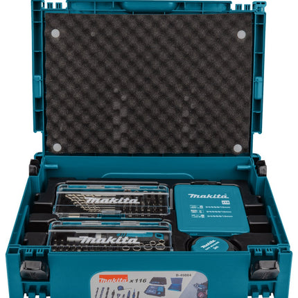 Afbeelding Makita boor-/bitset 116-delig mbox B-49884