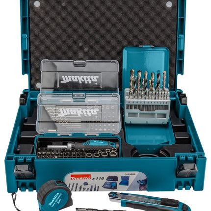 Afbeelding Makita boor-/bitset 116-delig mbox B-49884
