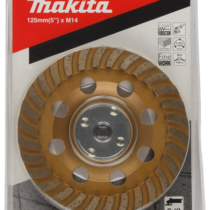 Afbeelding Makita komschijf diam turb 125mm B-49993