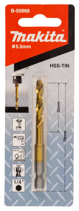 Afbeelding Makita metaalb hss-tin slags 5,5x78mm B-50968