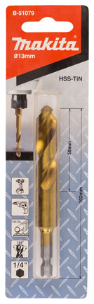 Afbeelding Makita metaalb hss-tin slags 13x102mm B-51079