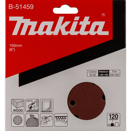 Afbeelding Makita schuurschijf k120 150mm B-51459