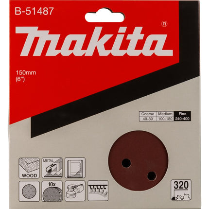 Afbeelding Makita schuurschijf k320 150mm B-51487