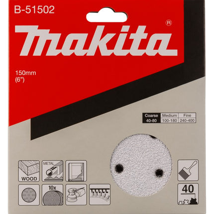 Afbeelding Makita schuurschijf k40 150mm B-51502