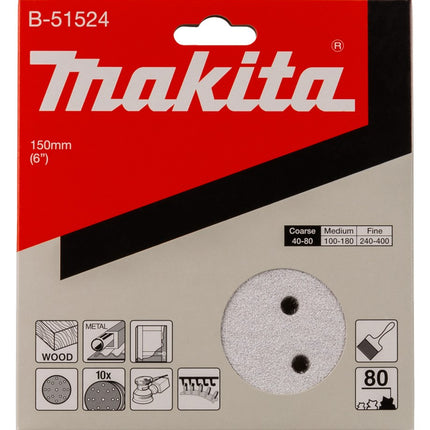Afbeelding Makita schuurschijf k80 150mm B-51524
