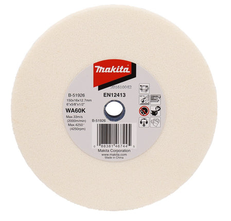 Afbeelding Makita slijpst. 150x16x12,7mm wa60k B-51926