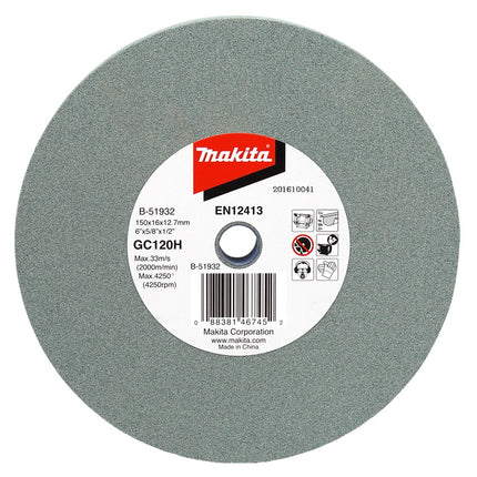 Afbeelding Makita slijpst. 150x16x12,7mm gc120h B-51932