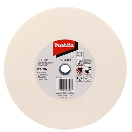 Afbeelding Makita slijpst. 205x19x15,88mm wa60k B-51960
