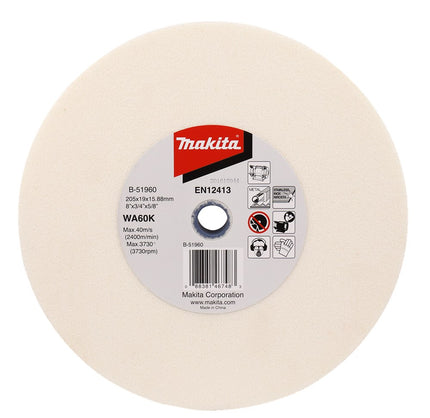 Afbeelding Makita slijpst. 205x19x15,88mm wa60k B-51960
