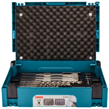 Afbeelding Makita sds boren beitelset 17-dlg B-52059