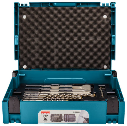 Afbeelding Makita sds boren beitelset 17-dlg B-52059