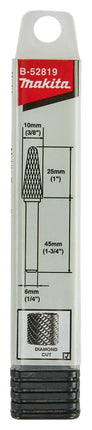 Afbeelding Makita carbide frees 10x25mm s=6 met. B-52819