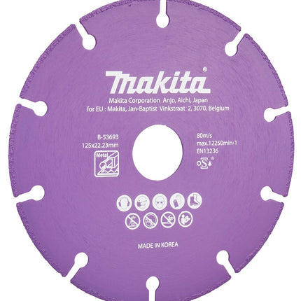 Afbeelding Makita doorslijps. diam 125x1,3mm met B-53693