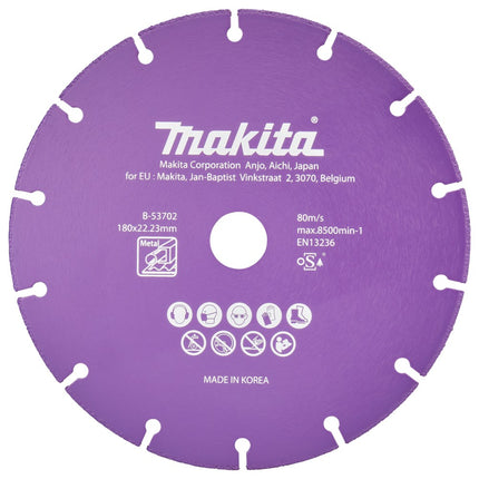 Afbeelding Makita doorslijps. diam 180x1,3mm met B-53702