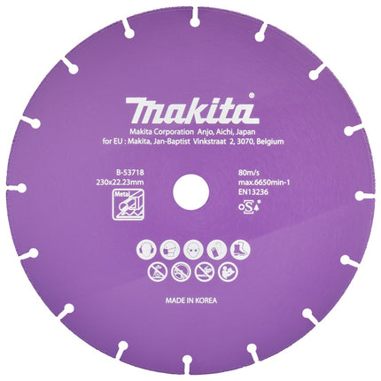 Afbeelding Makita doorslijps. diam 230x1,3mm met B-53718