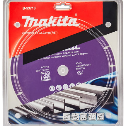 Afbeelding Makita doorslijps. diam 230x1,3mm met B-53718