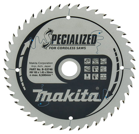 Afbeelding Makita zaagb lami 165x20x1,45 44t 23g B-53746