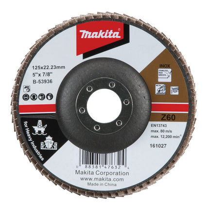 Afbeelding Makita lamellenschijf 125x22,23mm z60 B-53936