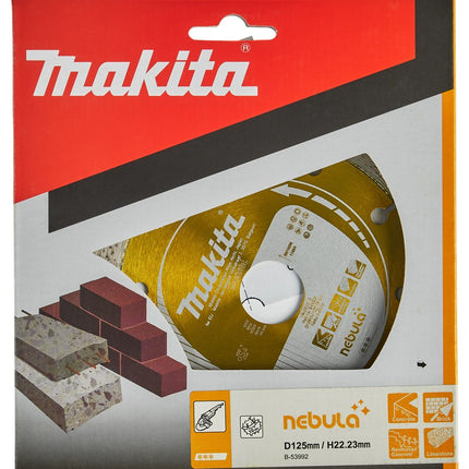 Afbeelding Makita diamantsch. 125x22,2mm oranje B-53992