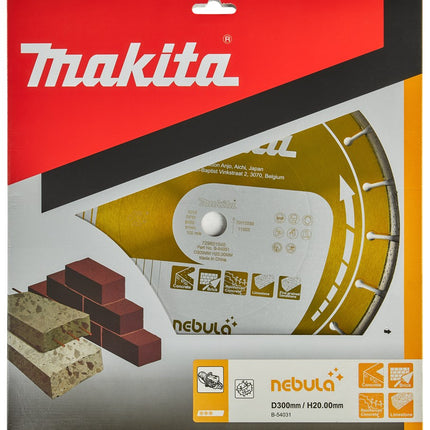 Afbeelding Makita diamantschijf 300x20mm oranje B-54031