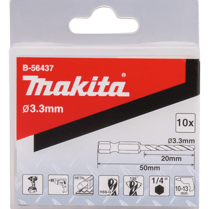 Afbeelding Makita blindklinknagelboor 3,3x50mm B-56437