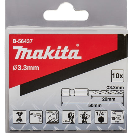 Afbeelding Makita blindklinknagelboor 3,3x50mm B-56437