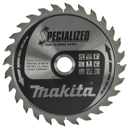Afbeelding Makita zaagb hout 165x20x2 28t B-56758