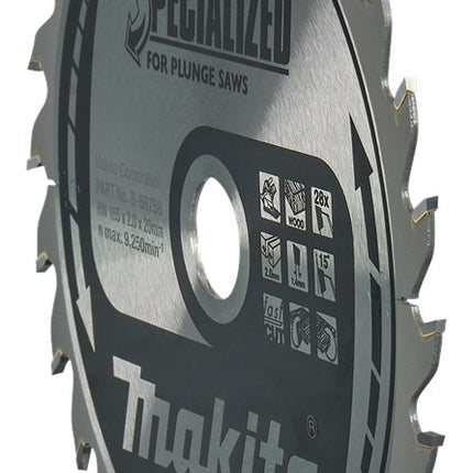 Afbeelding Makita zaagb hout 165x20x2 28t B-56758