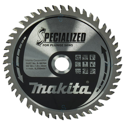 Afbeelding Makita zaagb hout 165x20x1,85 48t B-56764