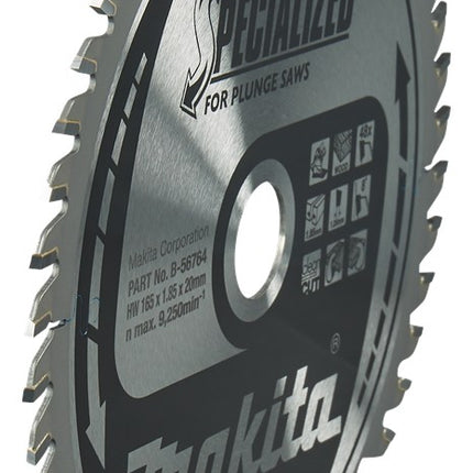 Afbeelding Makita zaagb hout 165x20x1,85 48t B-56764