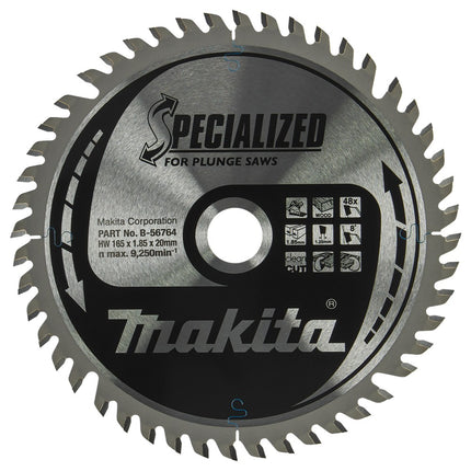 Afbeelding Makita zaagb hout 165x20x1,85 48t B-56764