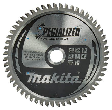 Afbeelding Makita zaagb alum 165x20x2 56t B-56770