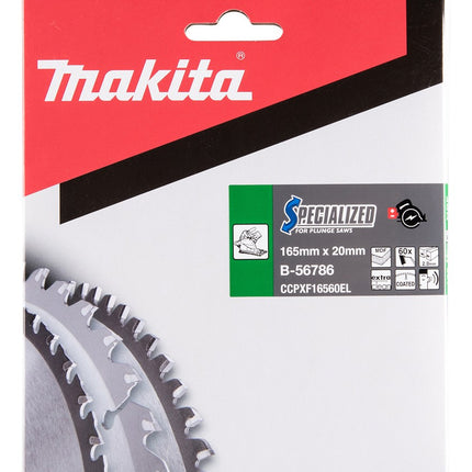 Afbeelding Makita zaagb mdf 165x20x2 60t B-56786