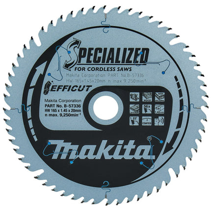 Afbeelding Makita zaagb hout 165x20x1,6 56t B-57336