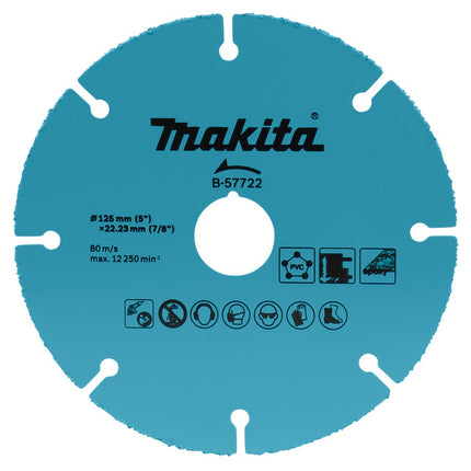 Afbeelding Makita doorslijps. 125x1.0 multi hm B-57722