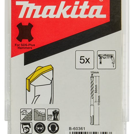 Afbeelding Makita sds hamerboor 10x110 5stk B-60361