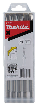 Afbeelding Makita sds hamerboor 14x210 5stk B-61634