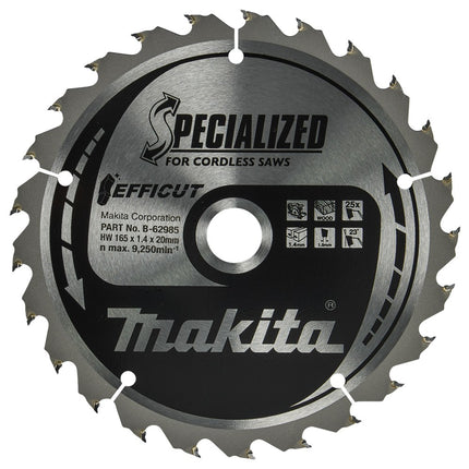 Afbeelding Makita zaagb ffcut 165x20x2,0 25t B-62985